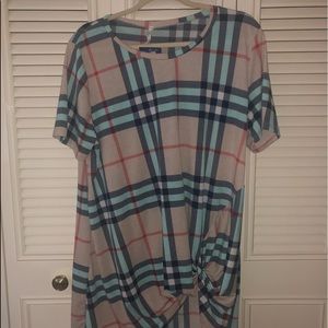 Bellamie casual plaid-Burberry shirt/tunic
